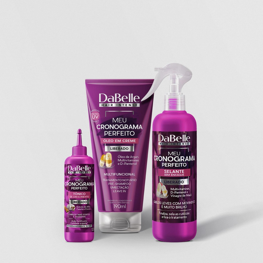 Kit DaBelle Hair Intense Meu Cronograma Perfeito Estrelas (3 produtos) - Beauty