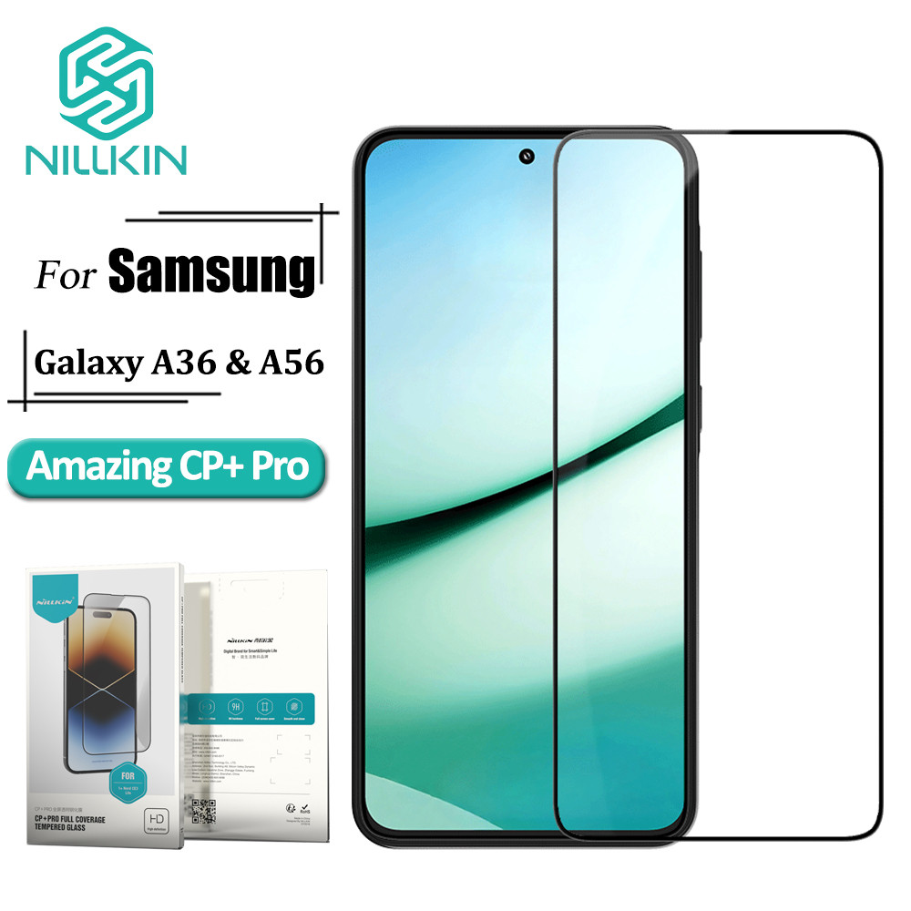 NILLKIN CP + Pro Vidro Temperado Para Samsung Galaxy A36 5G/A56 5G 9H Protetor De Tela Anti Explosão em Oferta na Shopee