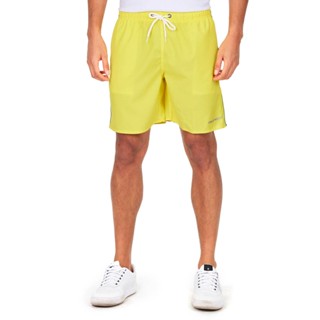 Short Vôlei Masculino Malha Logo Polo Wear Amarelo Médio