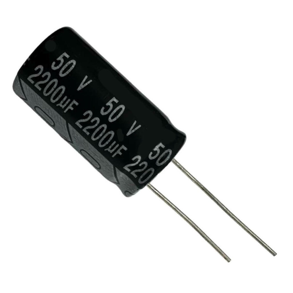 CAPACITOR ELETROLITICO 2200X50V - 2200UF X 50V - 105º GRAUS