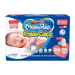 Fralda Calça MamyPoko Super Seca Tamanho RN 20 Fraldas Descartáveis