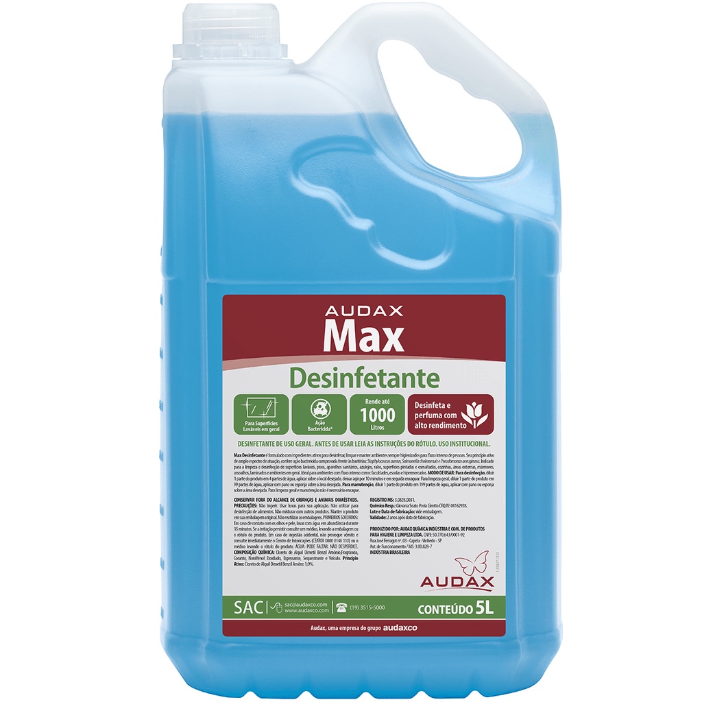 Desinfetante Talco Audax Max - 5L
