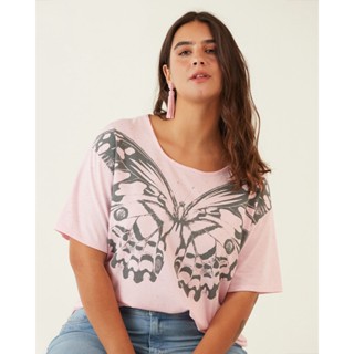Blusa Borboleta Em Meia Malha Malwee Plus