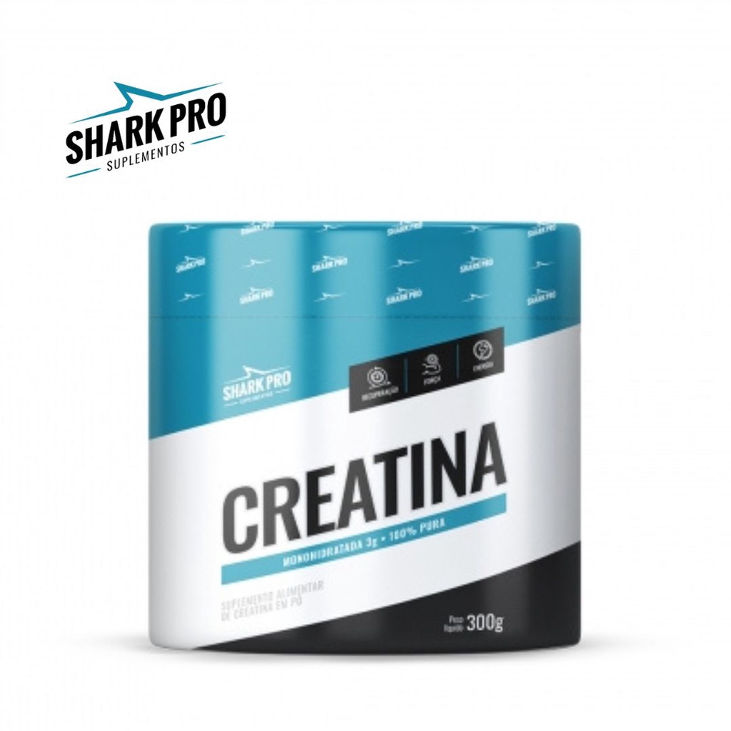 Creatina Shark Pro 300g Pura Monohidratada