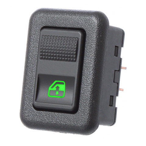 Botão Interruptor Vidro Elétrico Simples Verde Santana em Oferta na Shopee