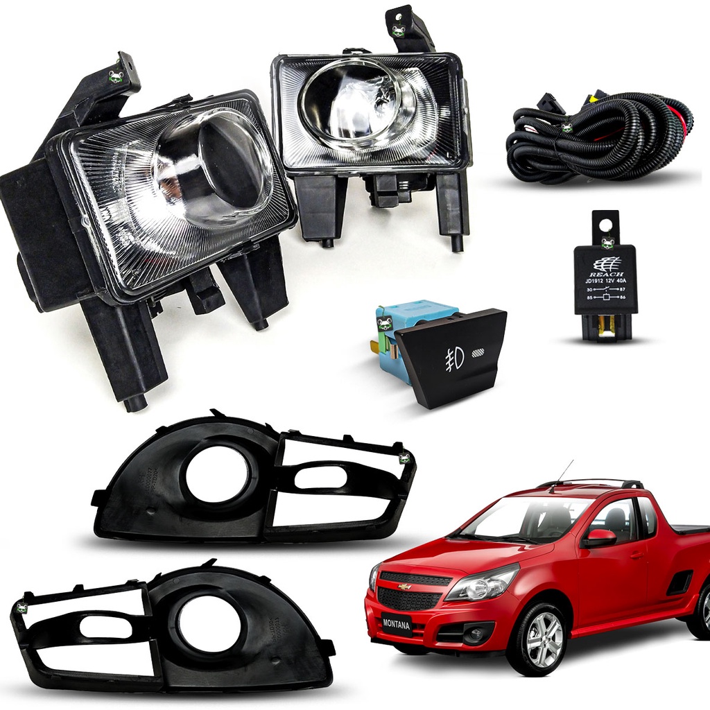 Kit Farol Auxiliar de Milha Com Grade Montana 2011 2012 2013 2014 2015 2016 em Oferta na Shopee