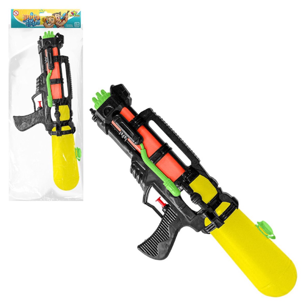 Lanca Agua 41Cm -Alienigena Preto Amarelo, Verde e Laranja