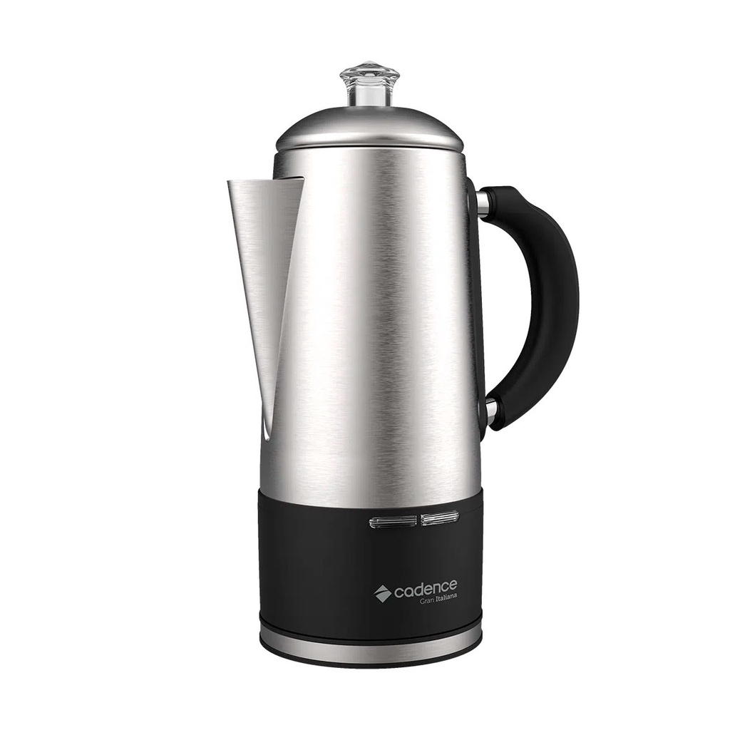Cafeteira Elétrica Cadence Italiana Gran Inox CAF120 1,5l Filtro Permanente Percolação Base Aquecimento
