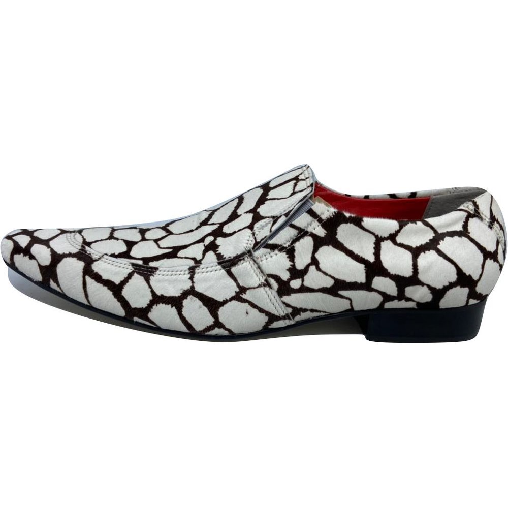 Sapato Masculino Italiano em Couro Social Executivo Branco Soul Bico Fino 504 Branco Branco