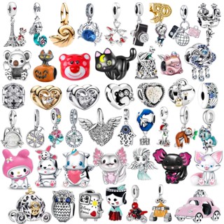 [24 Horas De Entrega] S925 Pan Charm Série Prateado Disney Pingente De Abóbora Para Carro Adequado Presente De Jóias Com Pulseira De Pão Requintado