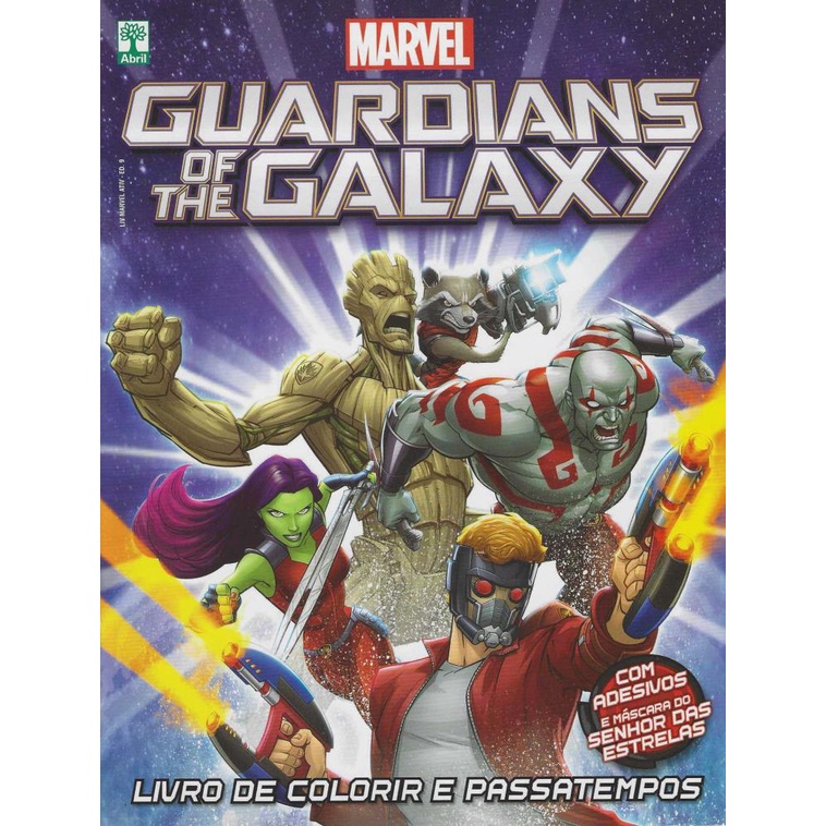 Livro De Colorir E Passatempos Guardians Of The Galaxy