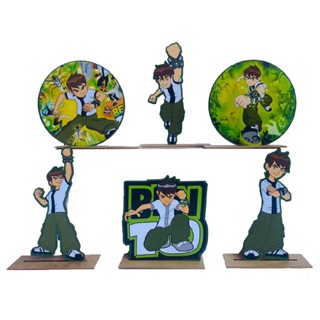 Kit Display de Mesa 6 Peças Para Festa Bem 10 MDF em Oferta na Shopee