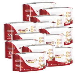 Kit 12 unidades Toalha Umedecidas Ultra Baby com 80 unidades