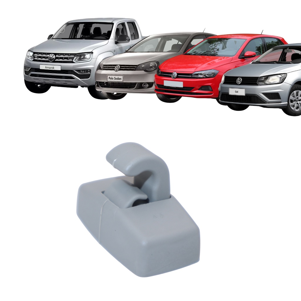 Presilha Suporte Quebra Sol Amarok Polo HB Sedan Saveiro Cinza