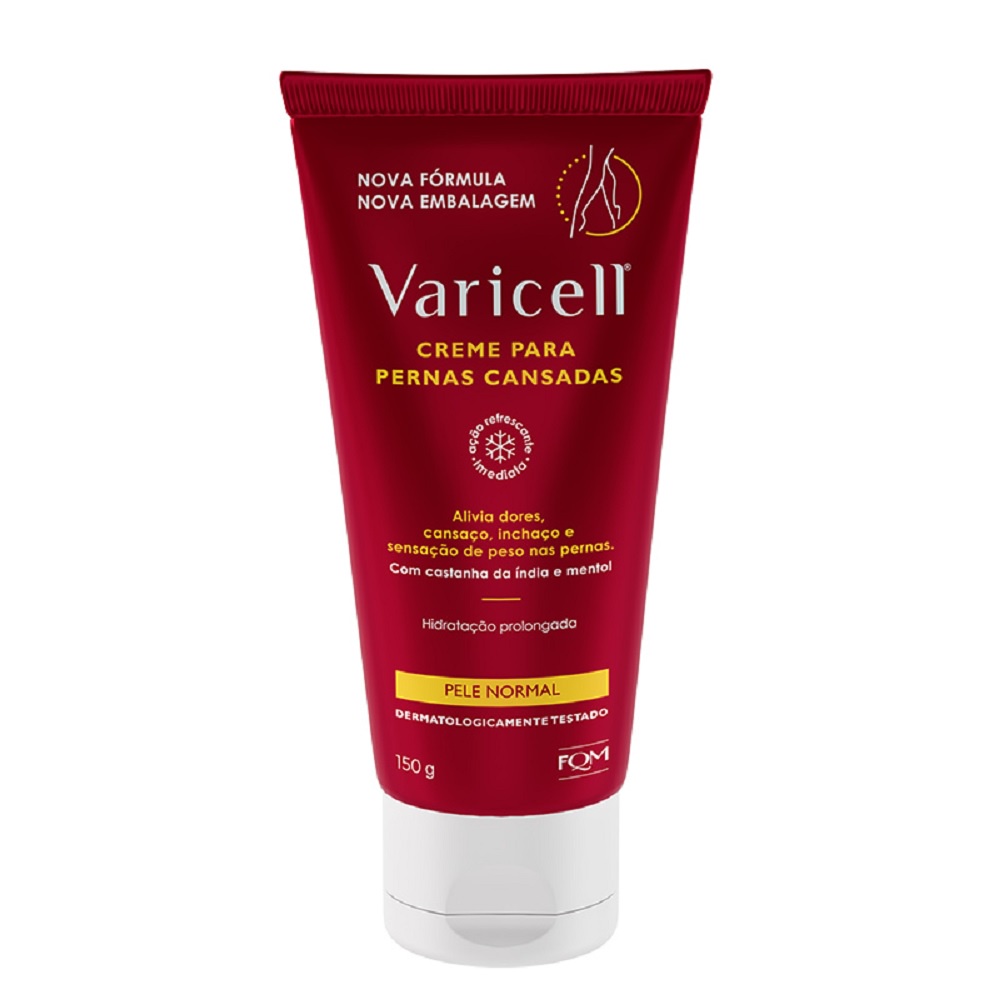 Varicell creme 150g pernas cansadas inchaço peso nas pernas vermelho em Oferta na Shopee