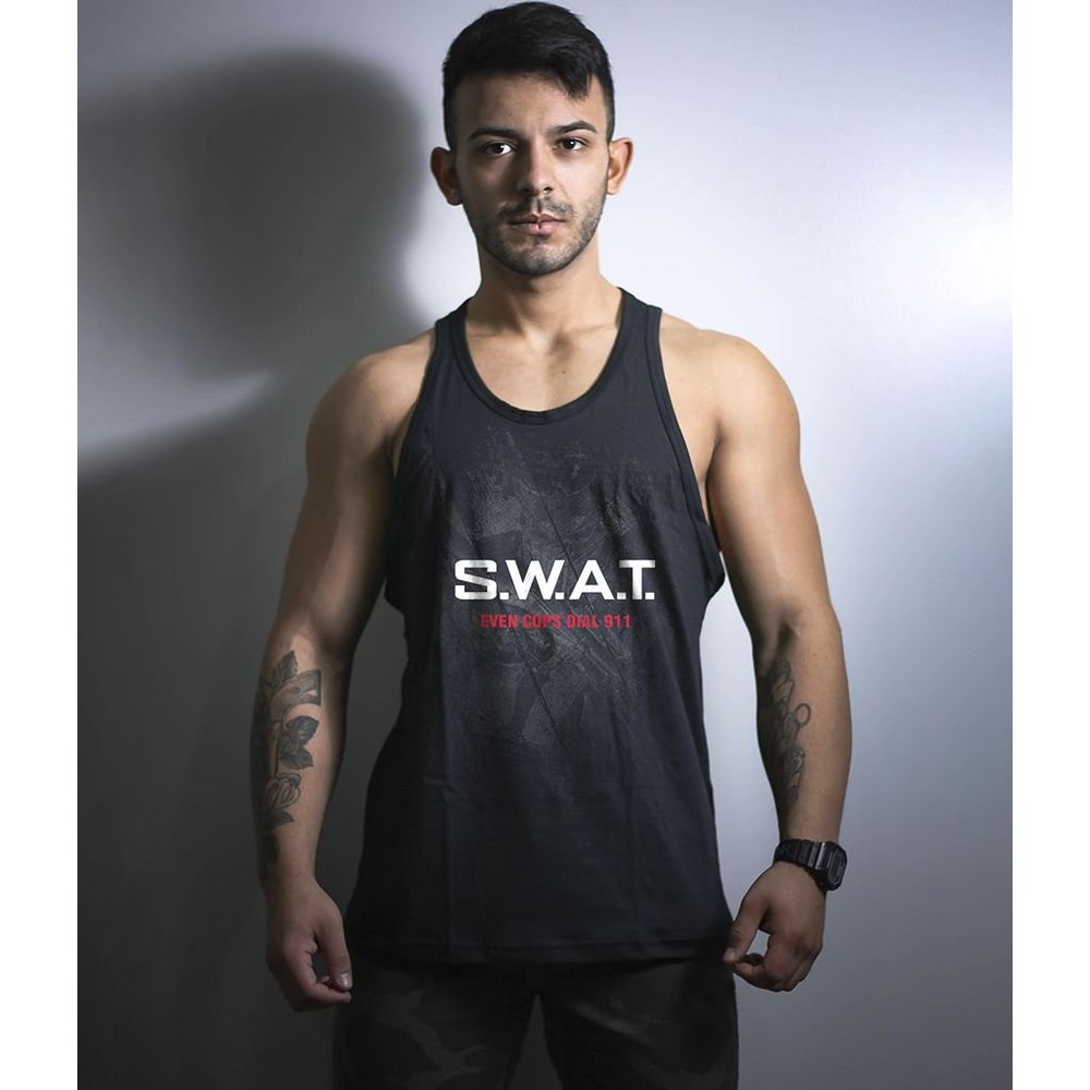 Camiseta Regata Militar SWAT