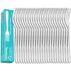 Kit Jogo 24 Garfo Mesa Sopa Buffet Restaurante Lanchonete Aço Inox Linha Oriente Original Line
