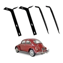 Kit Suporte + Tubo Parachoque Traseiro Fusca At 70 Fusquinha