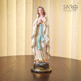 Imagem Nossa Senhora de Lourdes Lurdes 20cm Importada Resina