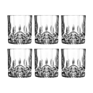Jogo de Copos Biona Oxford On The Rocks em Cristal 6 Peças 300ml