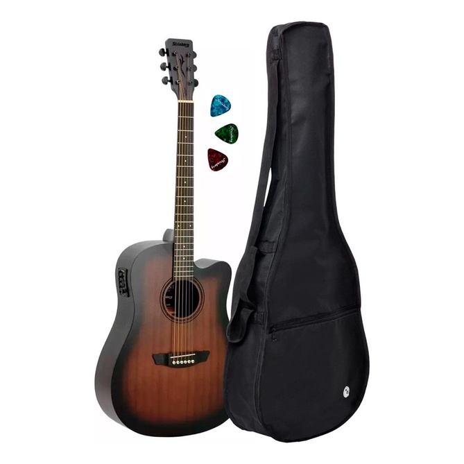 Violao Strinberg Forest Fs-4d Tbs El-ac Folk+ Capa Reforcada
