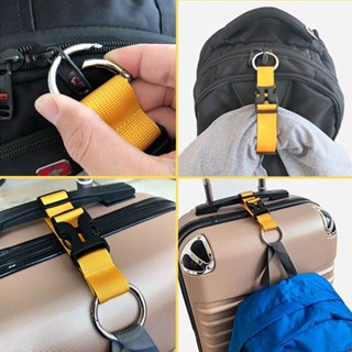 Alça Para Pendurar Bagagem Portátil Com Saco De Mola De Liga Metálica Multifuncional Mochila Elástica Fivela Externa Do Gancho