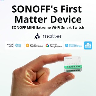Sonoff Minir4m Mini Extreme Wi-fi Smart Switch Esp32 Chip Detach Relay Matter Compatível com Ewelink Controle de Voz Via Alexa Google Seabed