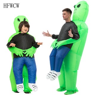 Alien Adulto Crianças Inflável Festa Traje Cosplay Engraçado Terno Anime Fantasia Vestido Halloween Traje Promoção VDG252