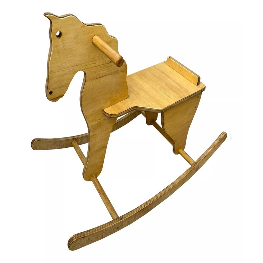 Balanco Cavalo Cavalinho De Madeira Infantil CM2123