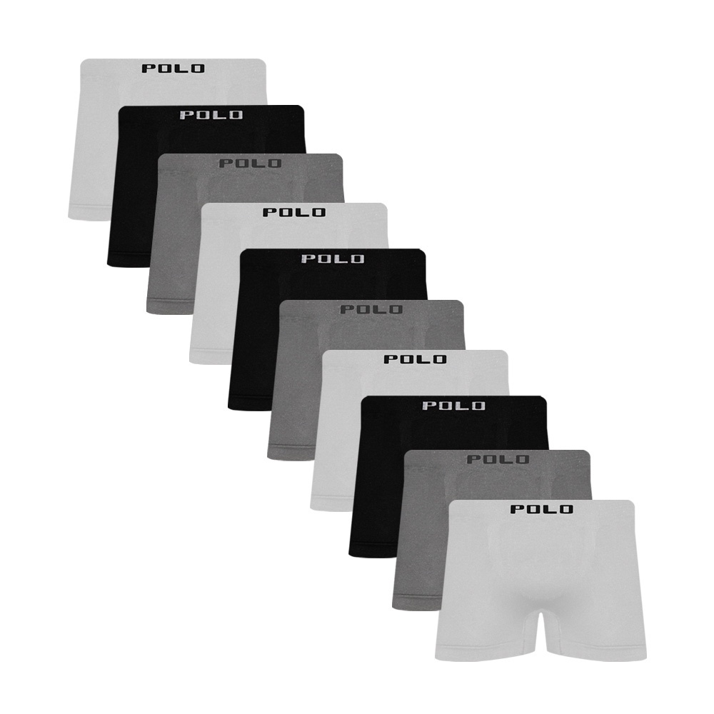 Kit com 10 Cuecas Box Polo Star Sortida Masculina em Oferta na Shopee
