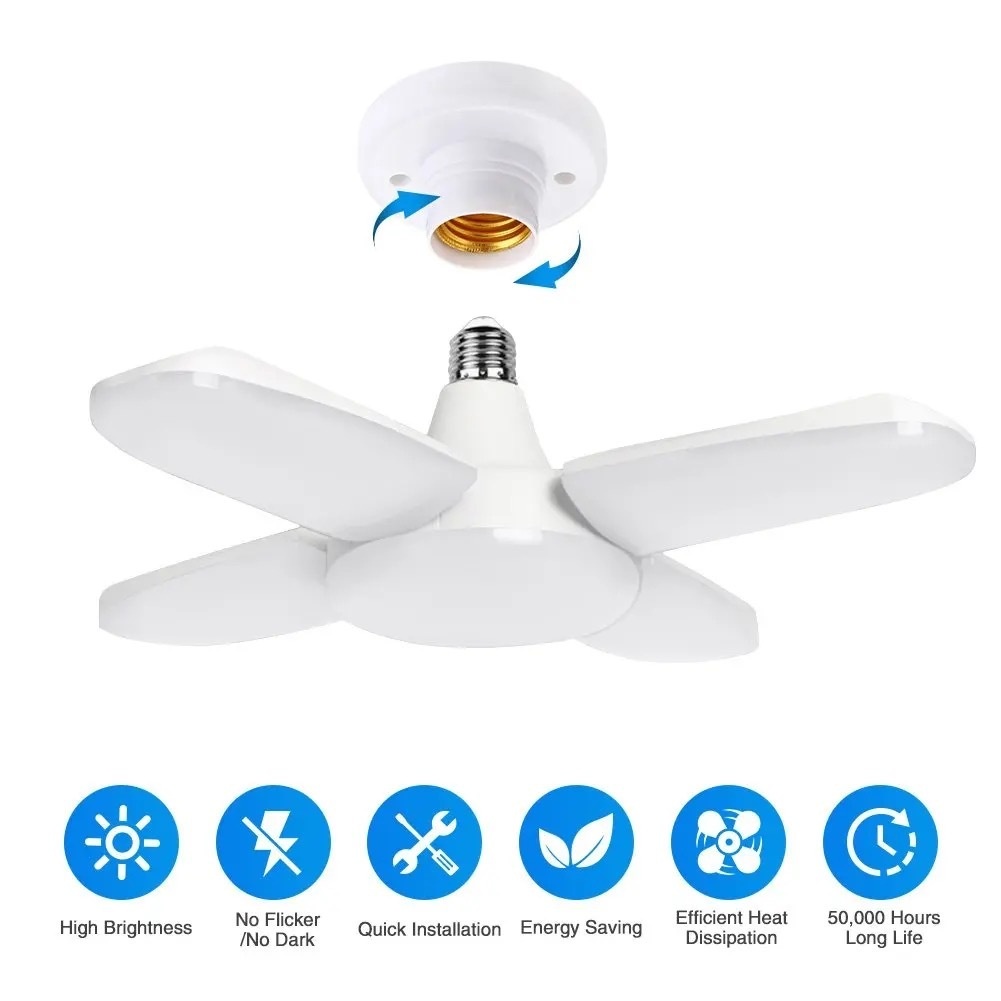 Detalhes do Lâmpada Pétala Led 28w Luminária Decorativa