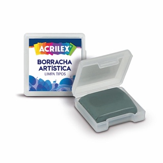 Borracha Artistica limpa-tipos Acrilex (unidade) em Oferta na Shopee