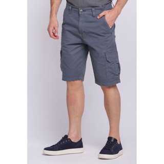 Bermuda Masculina Sarja Cargo Lisa Polo Wear Asfalto