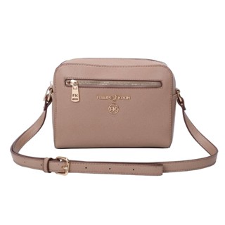 Bolsa Tiracolo Pequena Fellipe Krein SS23 Saffiano FK538 - Amêndoa