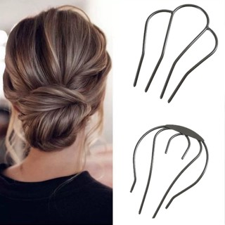 Clip Metálico Em Forma De U Pente De Cabelo Penteado Updo Inserir Grampo Mulher Acessórios
