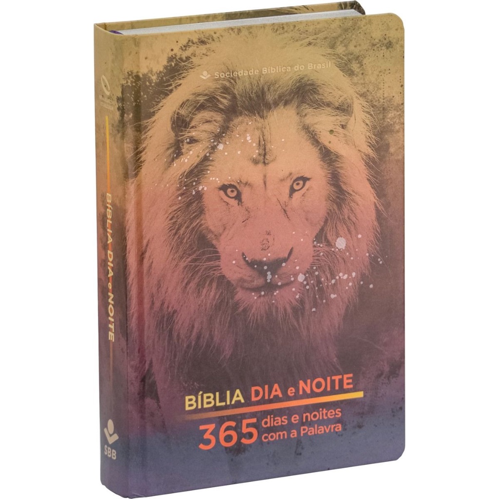 Bíblia 365 Dia e Noite | NAA | Letra Normal | Capa Dura | Leão - Books & Magazines