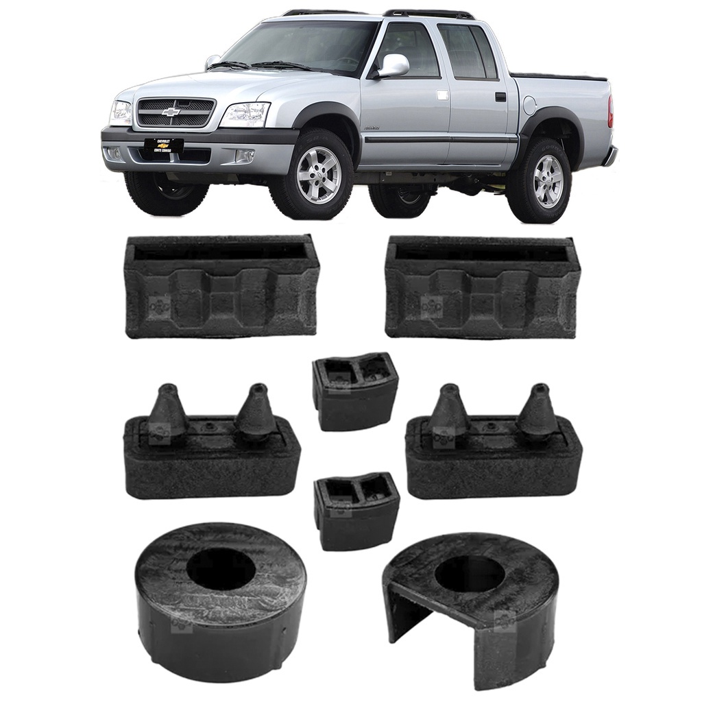 Kit Bucha Reparo Tampa Traseira Dobradiça Gm S10 8 peças Caçamba 1995 Até  2011 em Oferta na Shopee