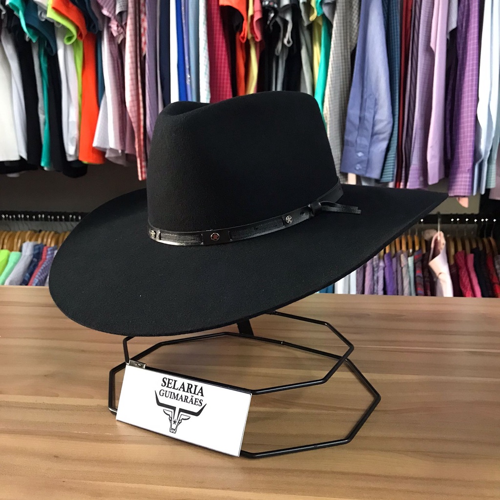 Chapéu Classic 5x Campo 2 Preto Aba 10 Unissex - Pralana