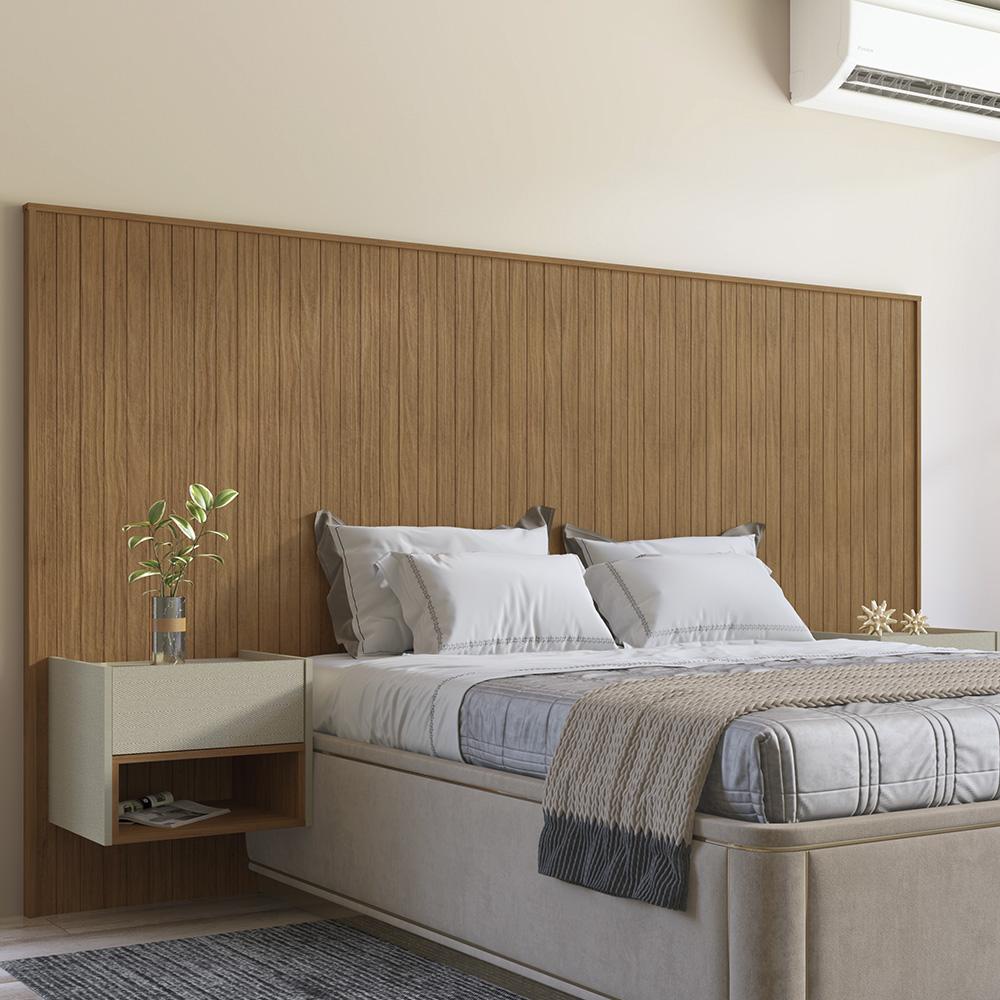 Cabeceira Florença Casal e Queen com 2 Mesas de Cabeceira em Oferta na Shopee