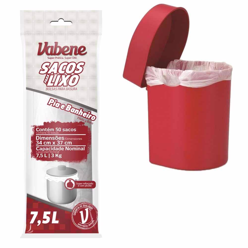 Saco De Lixo Para Pia Cozinha/Banheiro 7,5Litros Pacote Com 50 Unidades em Oferta na Shopee