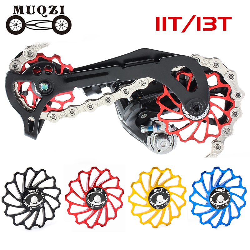 MUQZI MTB Cerâmica Para Ciclismo De Estrada Jockey Polia Do Desviador Traseiro 11T 13T 7005 Guia De Liga De Alumínio em Oferta na Shopee