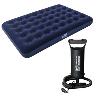 Colchão Inflável Casal Bestway 191x137x22cm + Bomba De Ar Infladora Bestway Com 3 Bicos Adaptadores em Oferta na Shopee