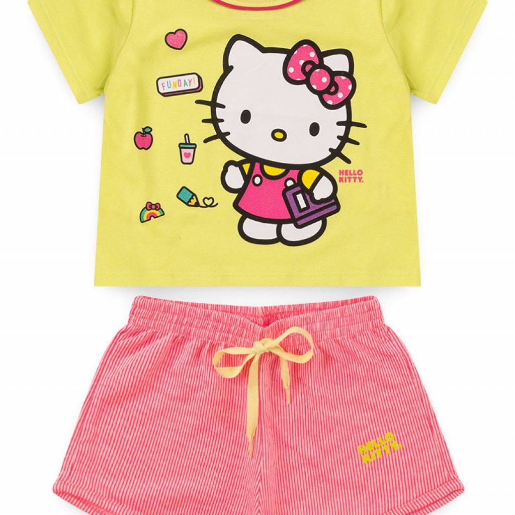 Conjunto Feminino Infantil Funday - Hello Kitty - Baby & Kids Fashion