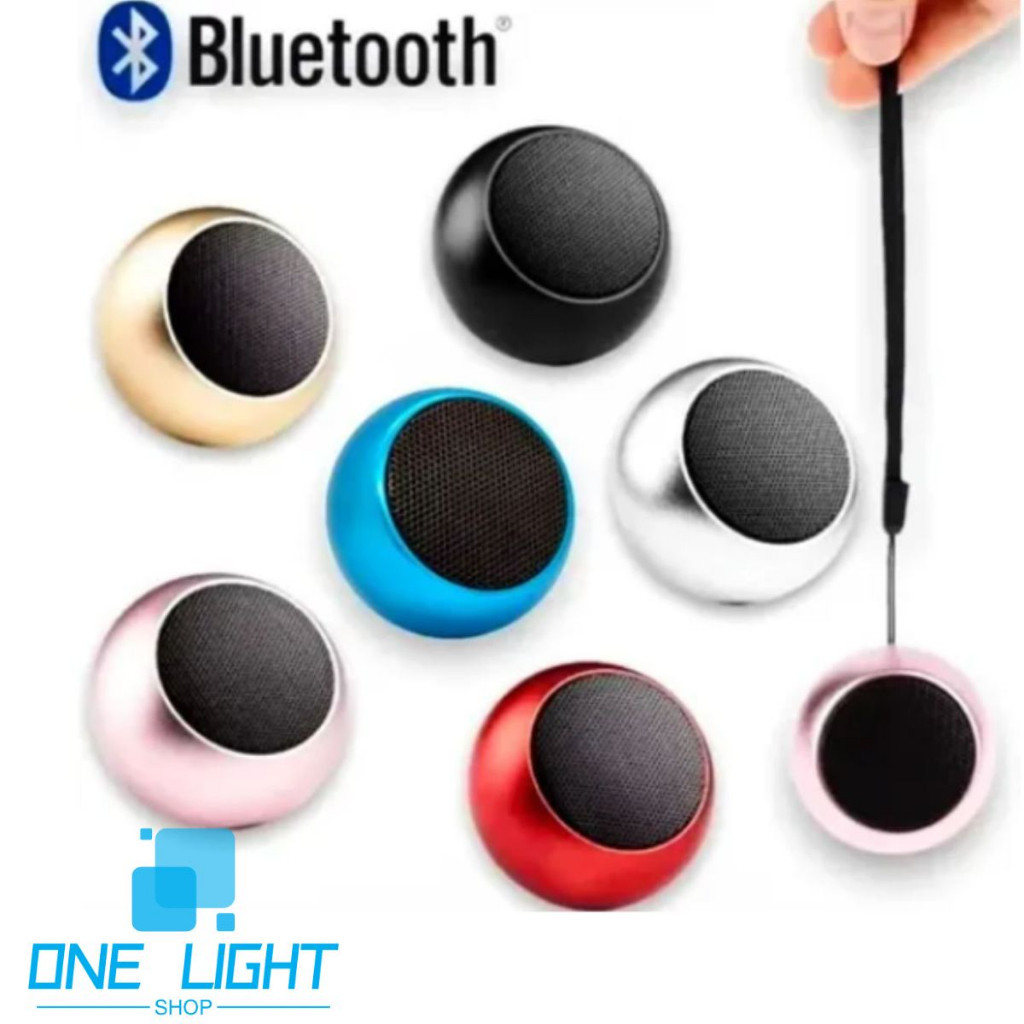 Mini Caixinha De Som De Metal Bluetooth Amplificada de 3W Potente em Oferta na Shopee