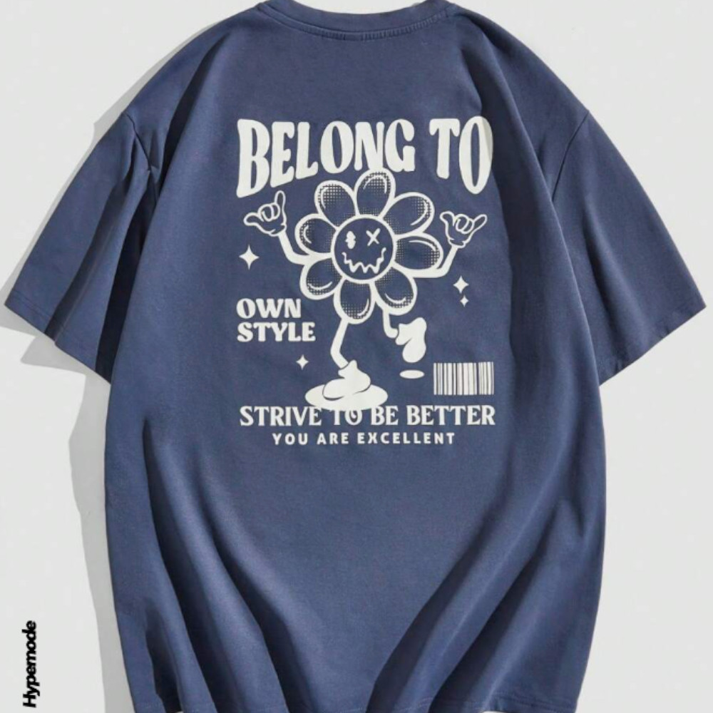 camisa Camiseta Streetwear Belong to Own Style Lançamento Varias Cores Camisa Unissex Flor Qualidade e Conforto fashion