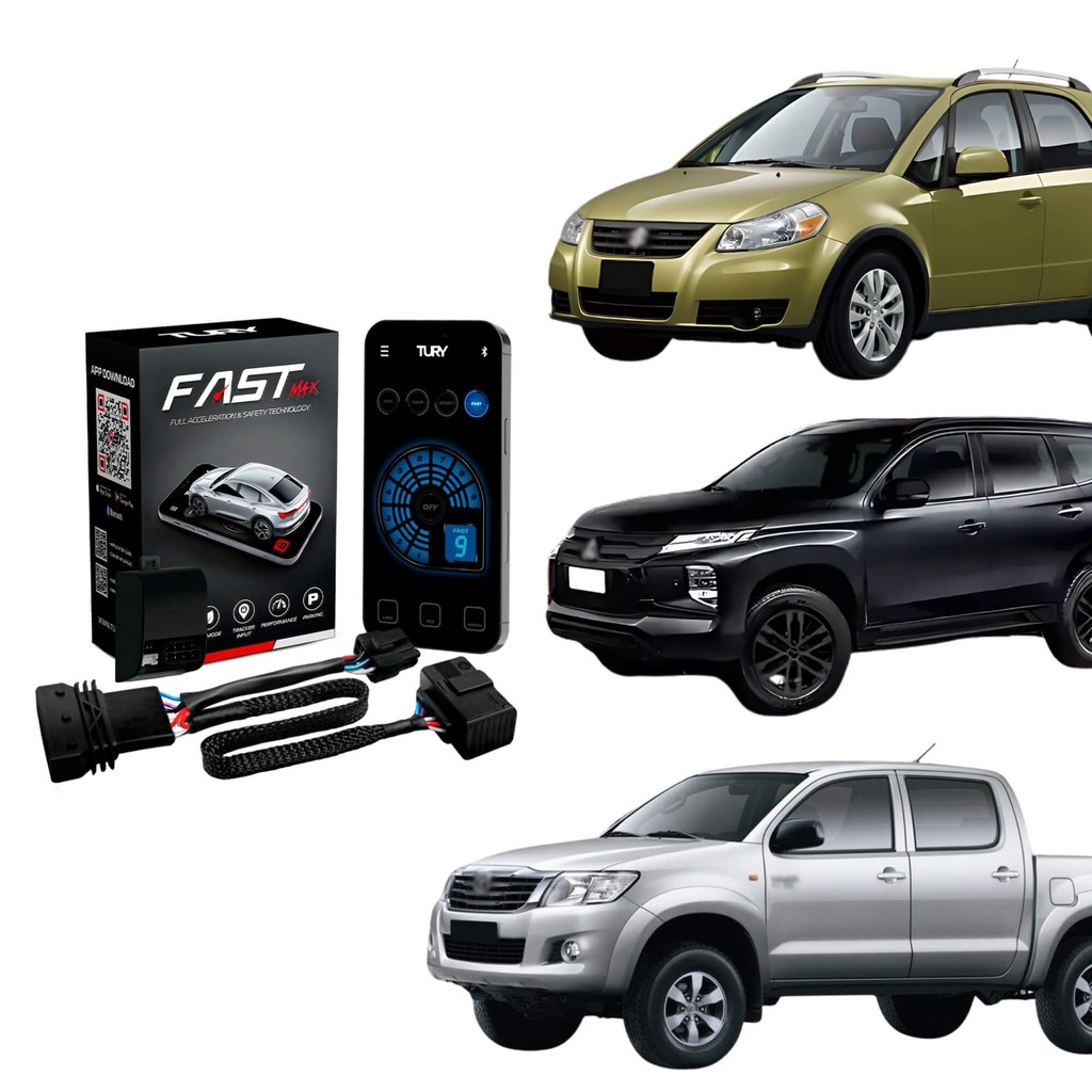 Módulo Variador de Avanço de Aceleração compatível c/ Pajero Sport, Hilux, SX4 Tury - FAST_MAX_5.0D em Oferta na Shopee