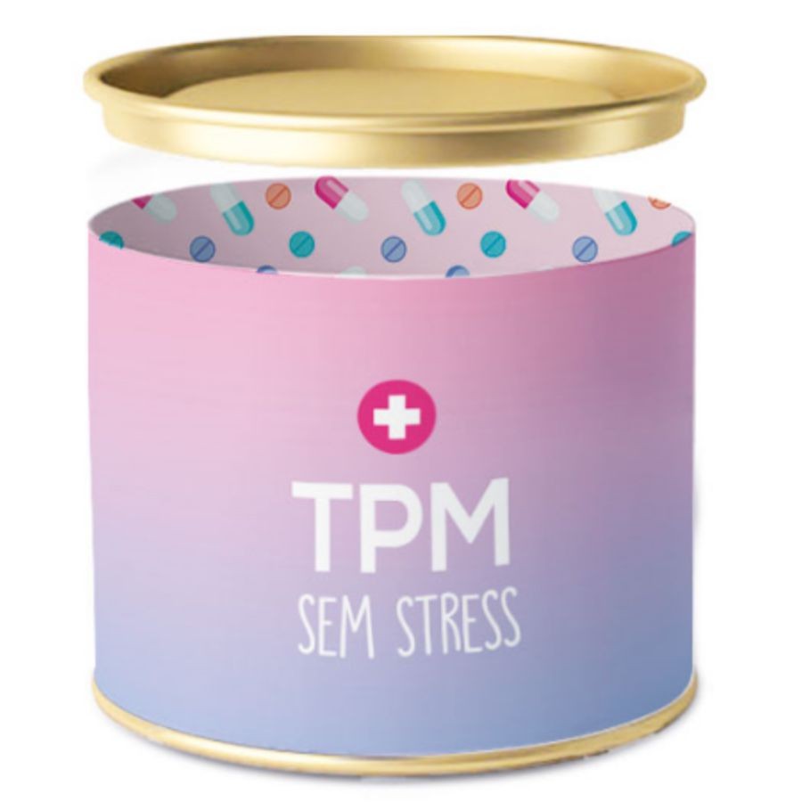 Lata para Bombons TPM Sem Stress - 01 unidade - Cromus - Rizzo em Oferta na Shopee
