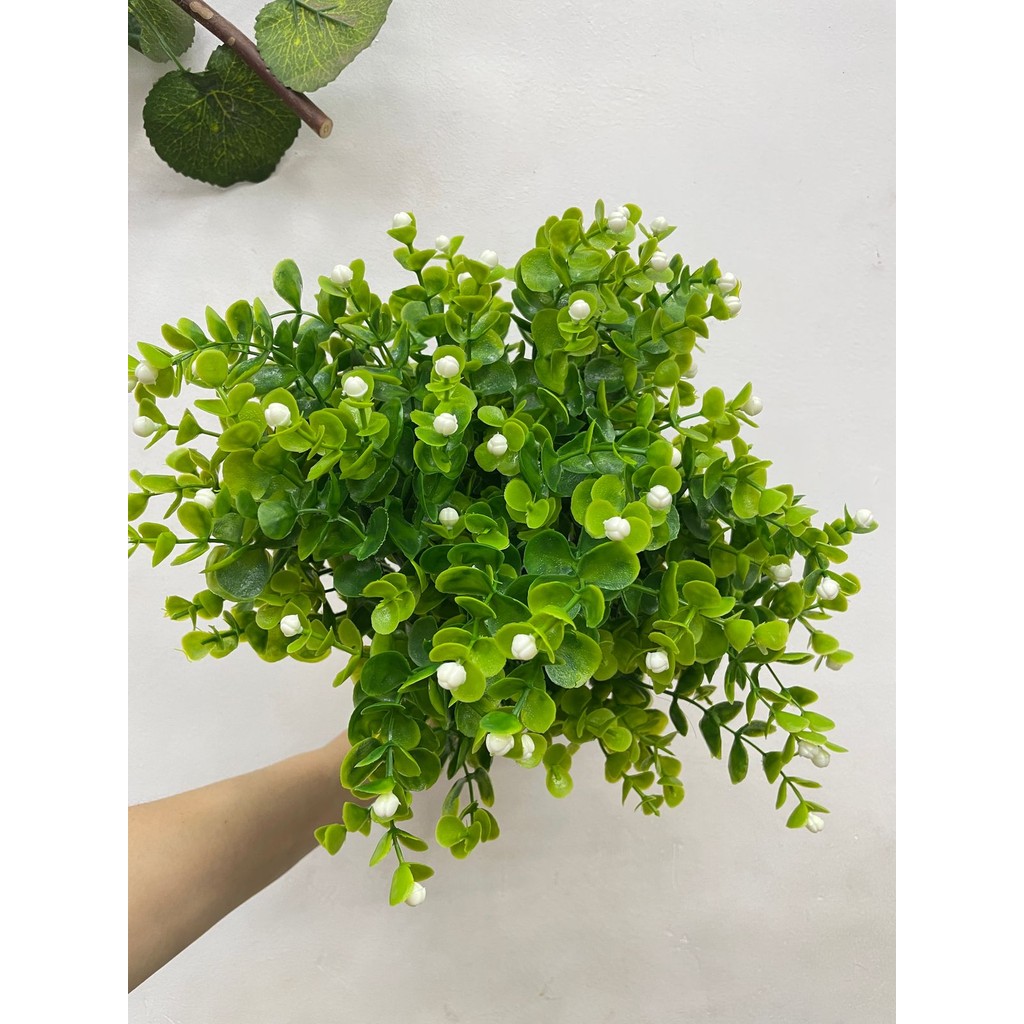 Plantas Eucalipto Artificial Floral Folhagem P/ Decoração Casamento, Arranjo Bem Cheio /C0011