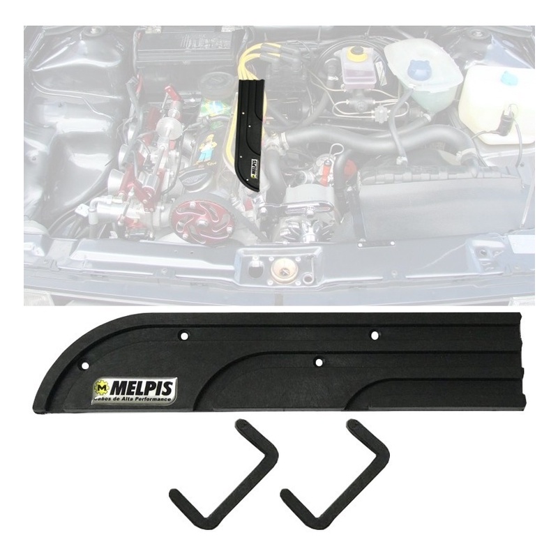 Regua Suporte Cabo De Velas 10mm PRETO GOL / SANTANA / PARATI / VOYAGE MOTOR AP 1.6 1.8 2.0 / SAVEIRO / FOX MOTOR EA111 / GOLF / POLO / GOL SAVEIRO G2 G3 G4 G5