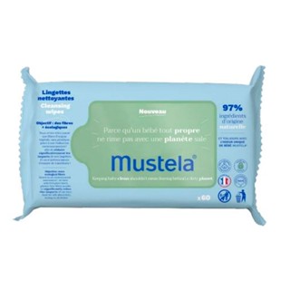 Lenço Umedecido Mustela a Base de Plantas com 60 Unidades